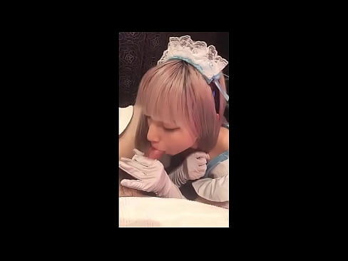 ❤️ Japanisches Idol [mayuka], französisches Dienstmädchenkostüm, Teil 1, Blowjob und Wichsen mit Lotion ☑ Super sex bei uns ❌️